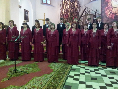 Концертное выступление хора в Костеле г.Беловежье
